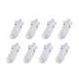 8X Rexy Seamless Sport Sneakers Socks Large Non-Slip Heel Tab WHITE V274-GM-RXSPSK-L8-WH_
