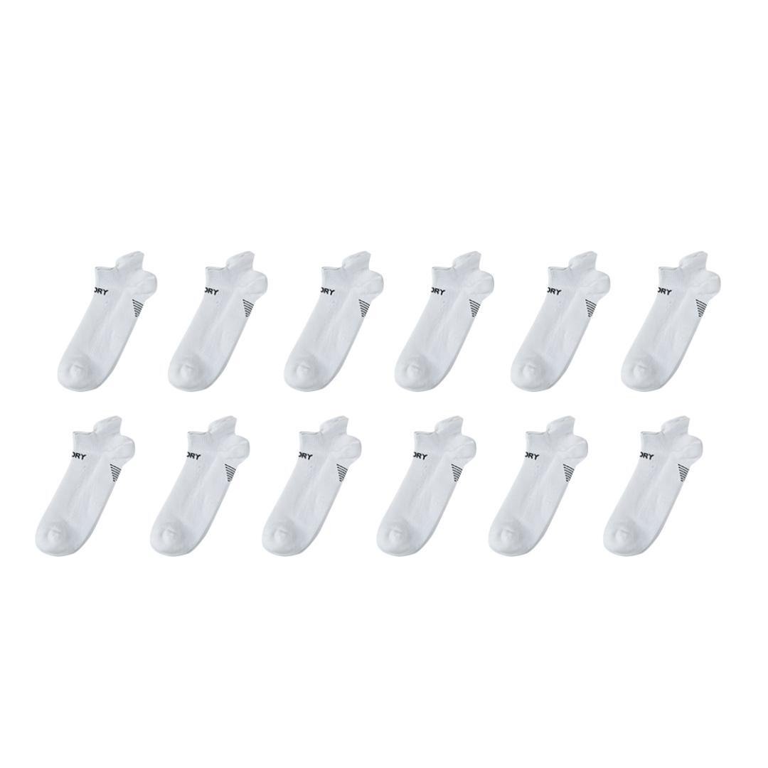 12X Rexy Seamless Sport Sneakers Socks Small Non-Slip Heel Tab WHITE V274-GM-RXSPSK-S12-WH