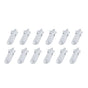12X Rexy Seamless Sport Sneakers Socks Small Non-Slip Heel Tab WHITE V274-GM-RXSPSK-S12-WH