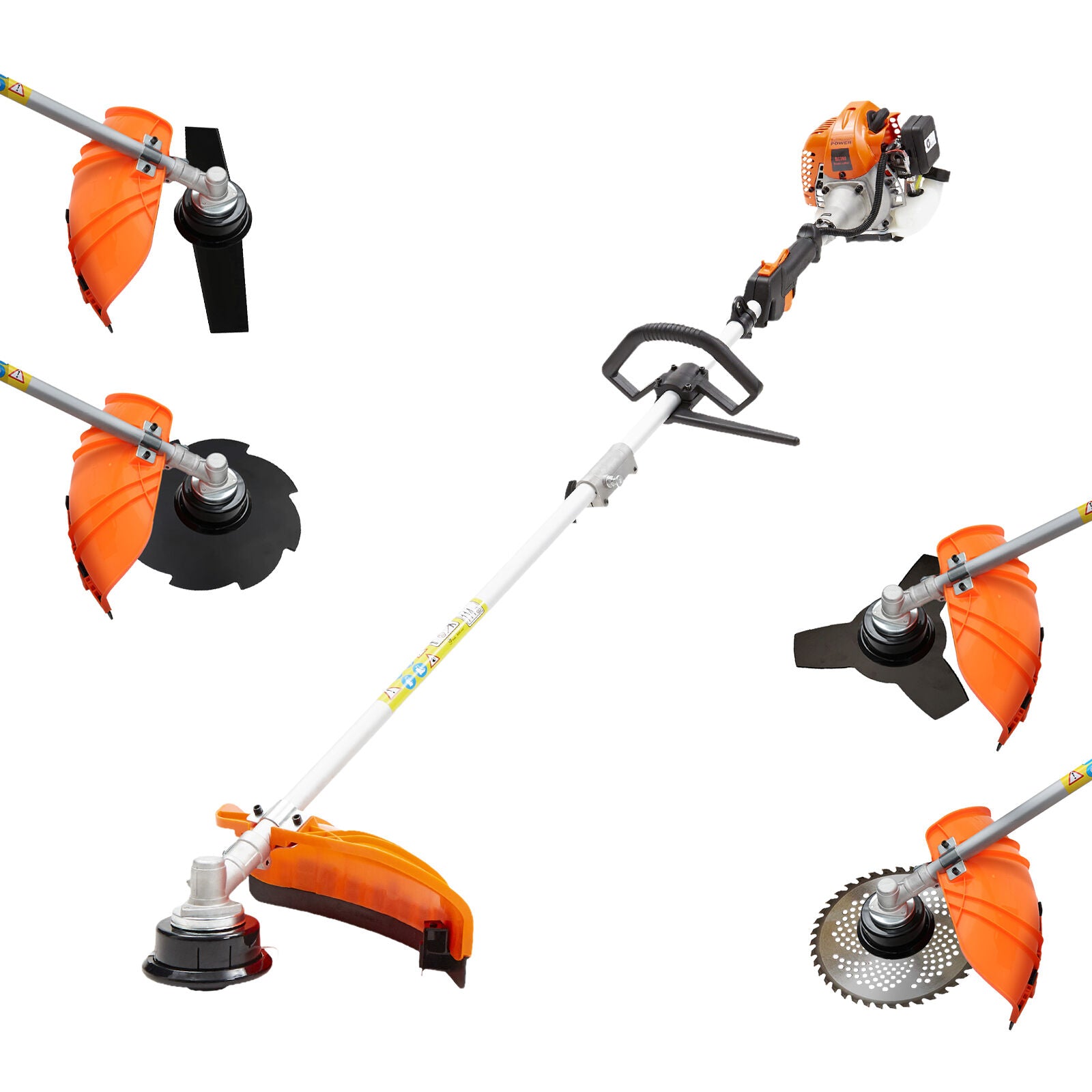 Dynamic Power 26cc Petrol Whipper Snipper Brush Cutter + 4 Blade V274-GN-BC2600-2-8-40