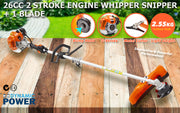 Dynamic Power 26cc Petrol Whipper Snipper Brush Cutter + 1 Blade V274-GN-BC2600