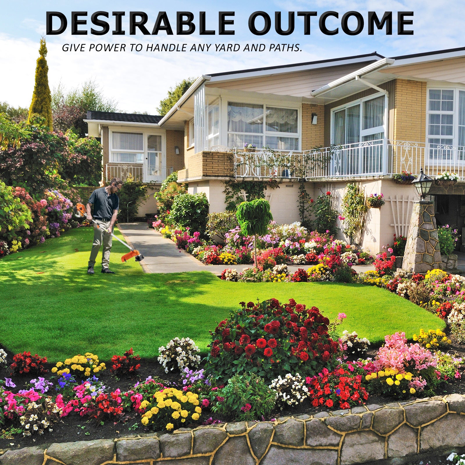 Dynamic Power 43cc Petrol Whipper Snipper Brush Cutter + 4 Blade V274-GN-BC4300-2-8-40