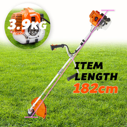 Dynamic Power 43cc Petrol Whipper Snipper Brush Cutter + 4 Blade V274-GN-BC4300-2-8-40