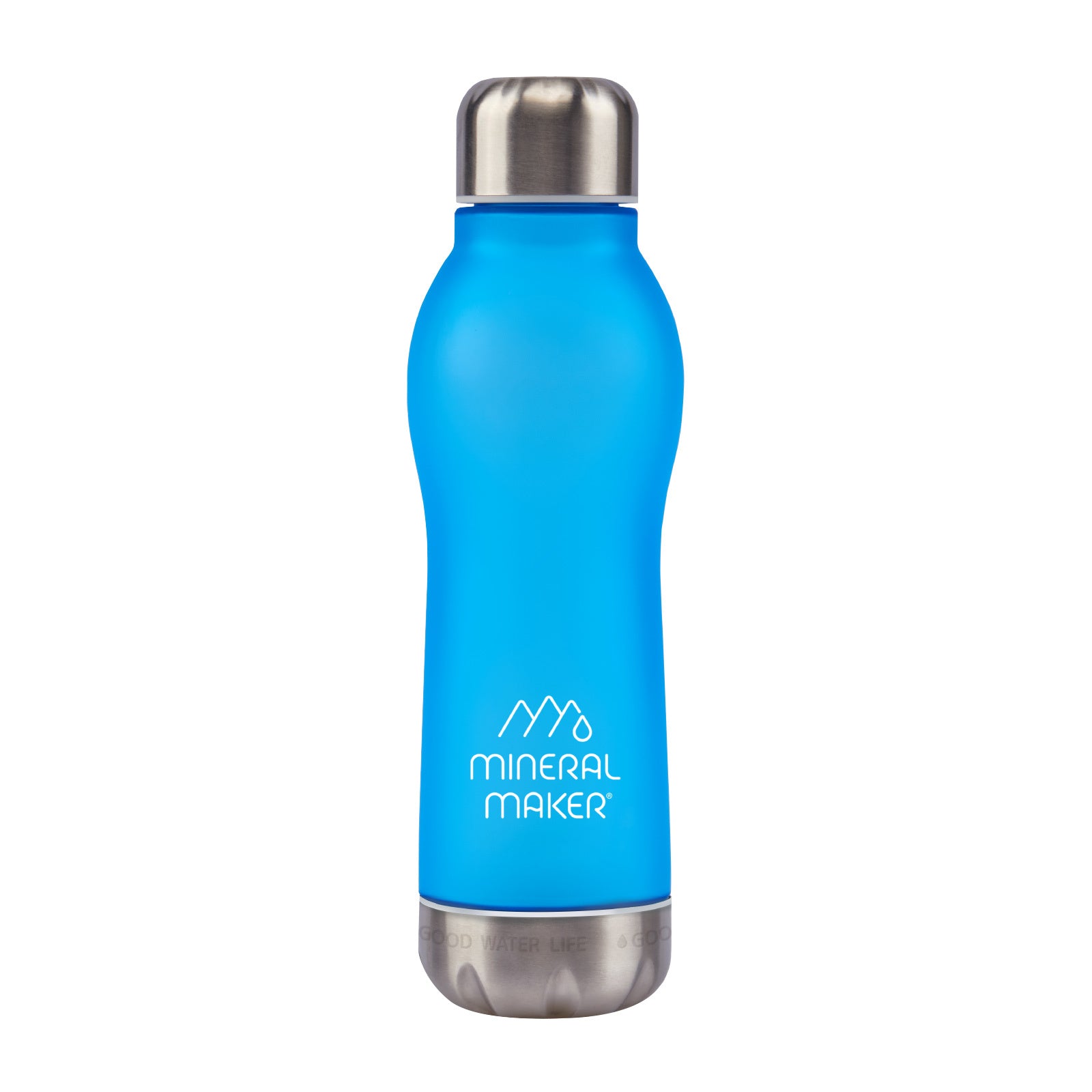 Mineral Maker MORBIDO Alkaline Filter Water Bottle + a Mineral Stone Pouch BLUE V274-HA-AM-MINBOT-AQ
