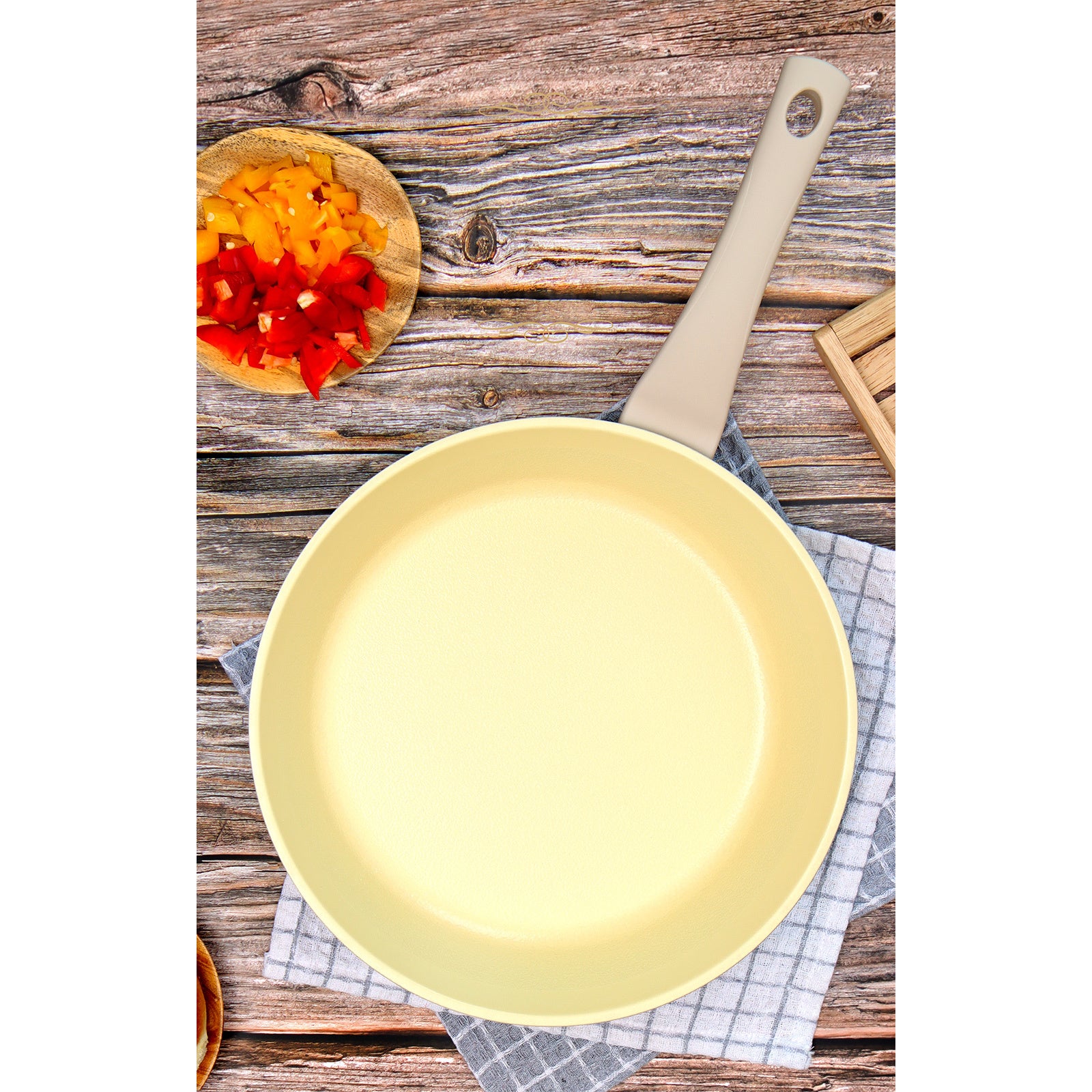 Giorno Felice IH Frypan 28cm Ceramic Non-Stick Frying Pan Induction V274-HA-TS-FRY28-BE