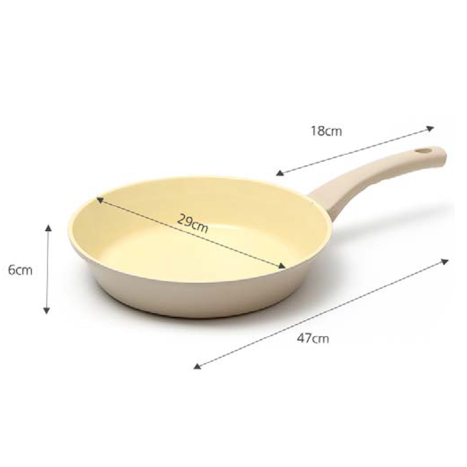 Giorno Felice IH Frypan 28cm Ceramic Non-Stick Frying Pan Induction V274-HA-TS-FRY28-BE