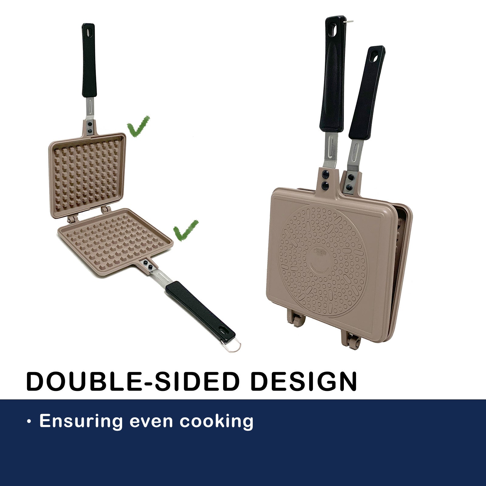 Giorno Felice IH Waffle Maker Pan Non-Stick Double-Sided Detachable V274-HA-TS-WAFPAN-GY