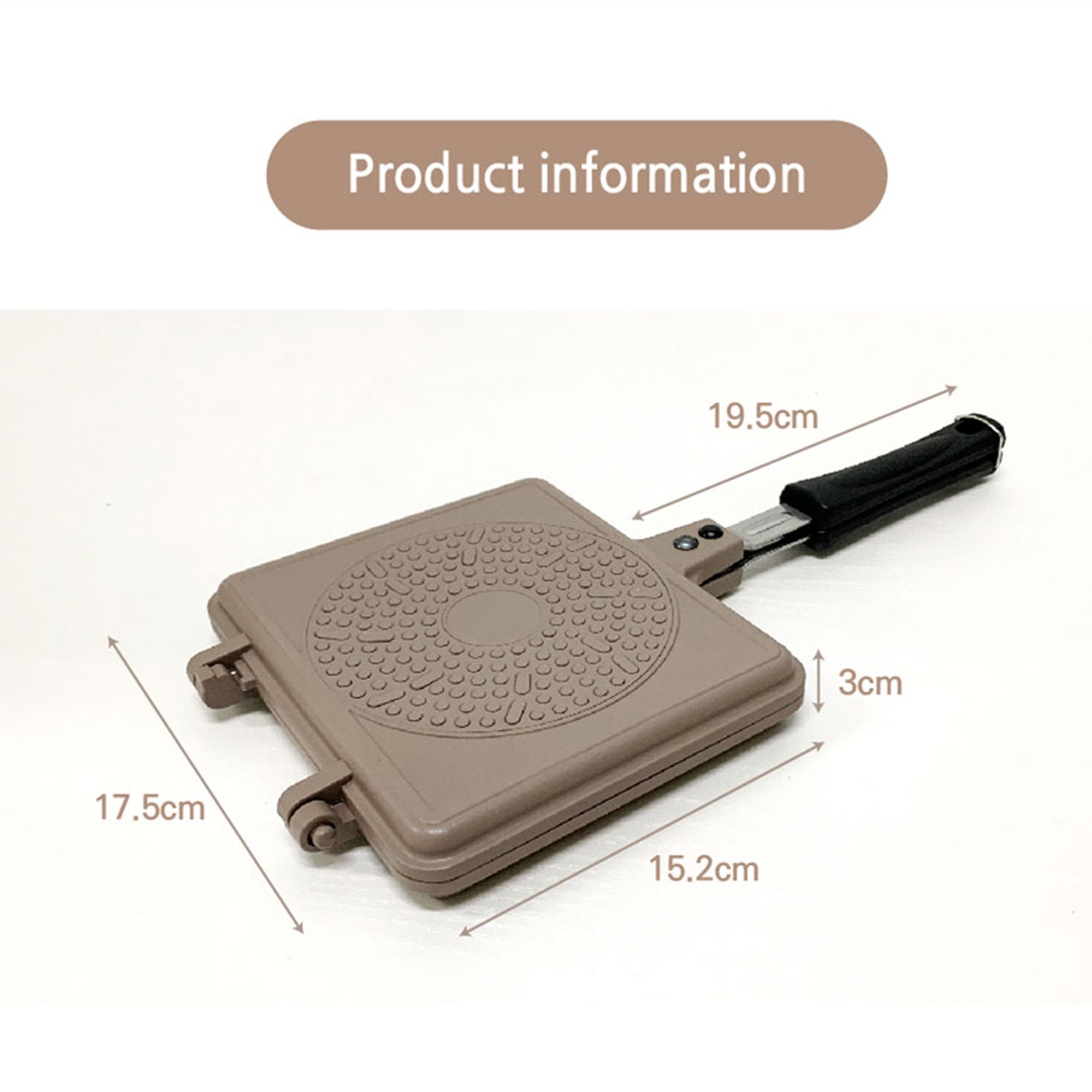 Giorno Felice IH Waffle Maker Pan Non-Stick Double-Sided Detachable V274-HA-TS-WAFPAN-GY