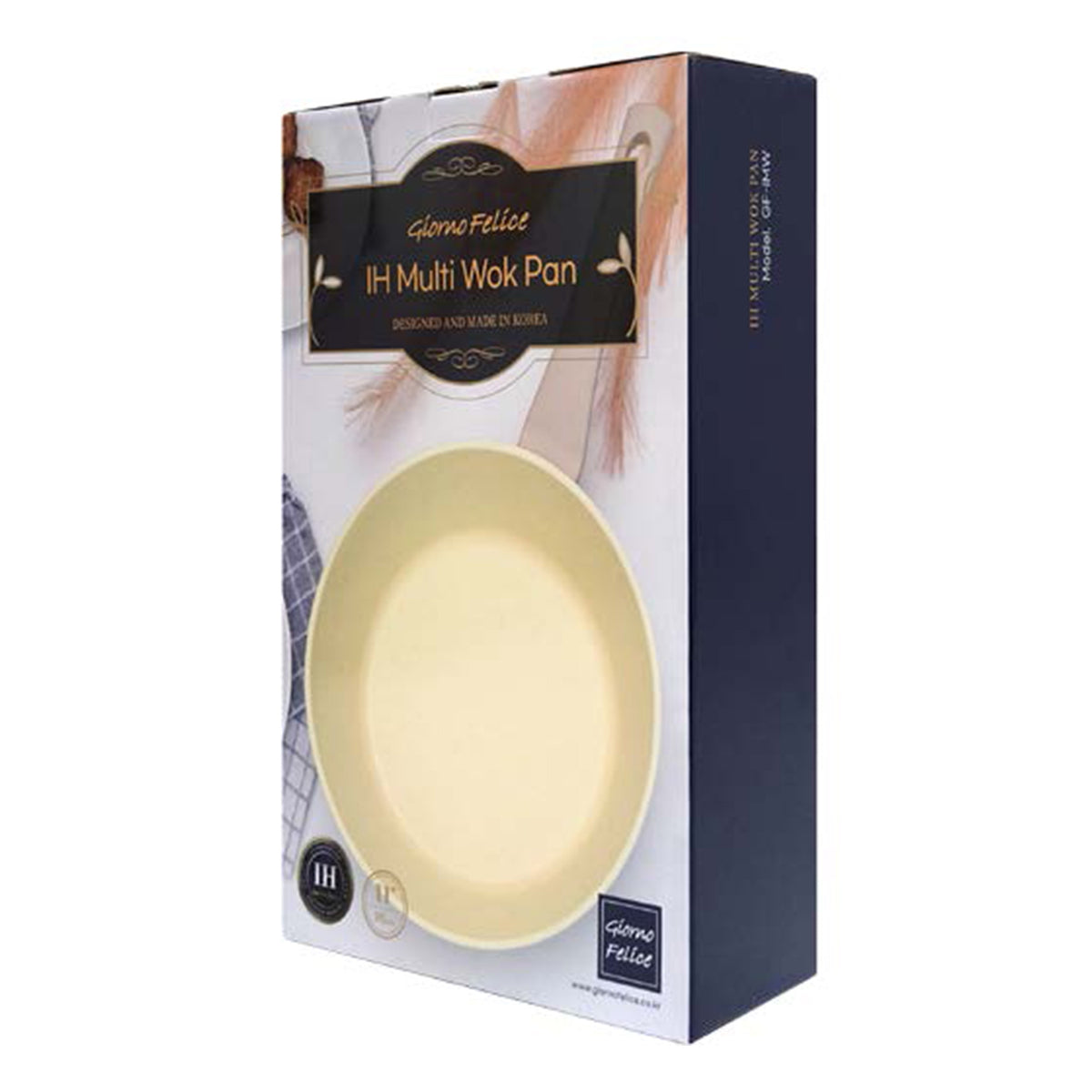 Giorno Felice IH Wok Pan 28cm Ceramic Non-Stick Stir Frypan Induction V274-HA-TS-WOK28-BE