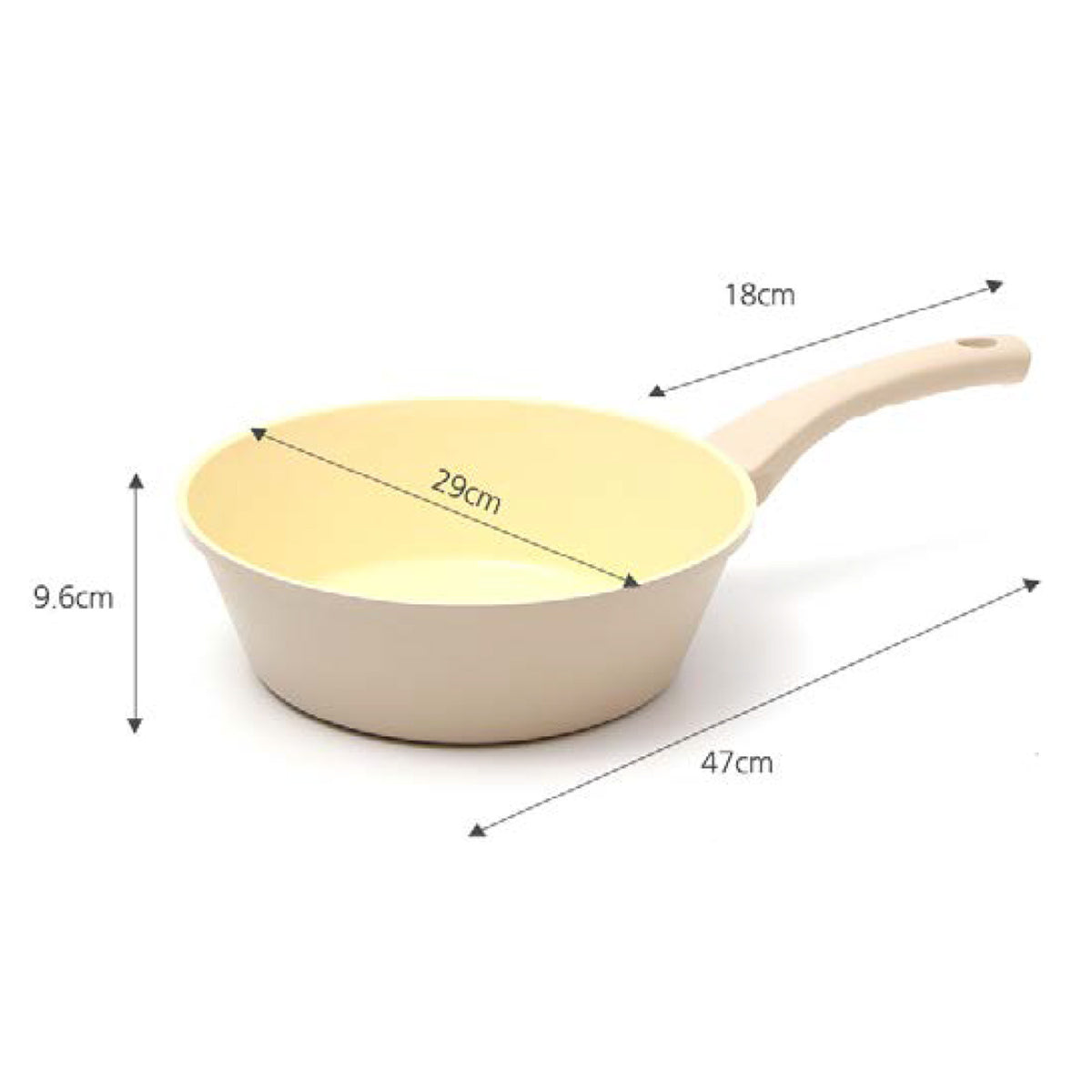 Giorno Felice IH Wok Pan 28cm Ceramic Non-Stick Stir Frypan Induction V274-HA-TS-WOK28-BE