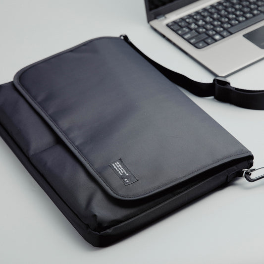 15.6/16 inch Laptop Sleeve Padded Shoulder Bag Travel Carry Case LATO BLACK V274-OF-DST-LAPBG108L-BK