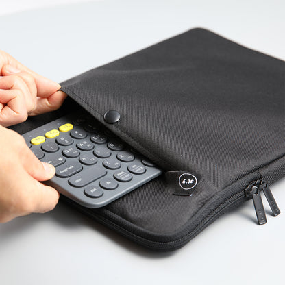 15 inch Laptop Sleeve Padded Travel Carry Case Bag L size LUKE BLACK V274-OF-DST-LAPBG109L-BK