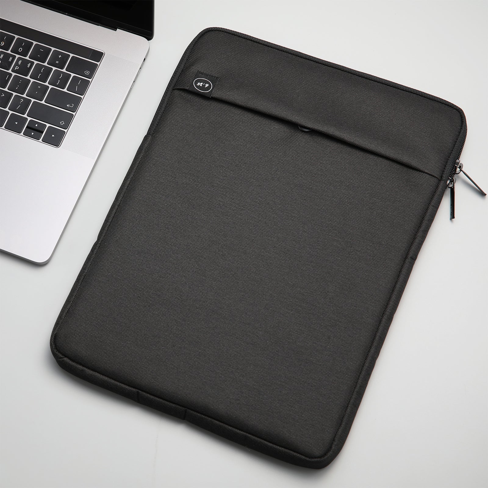 15 inch Laptop Sleeve Padded Travel Carry Case Bag L size LUKE BLACK V274-OF-DST-LAPBG109L-BK