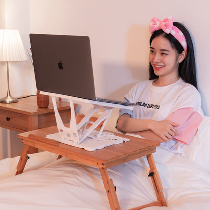 Adjustable Laptop Stand Foldable Tablet Book PC Holder Desk WHITE V274-OF-GB-PELSTD-WH