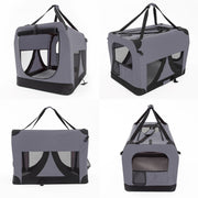 Portable Soft Dog Cage Crate Carrier XXXL GREY V274-PET-02XXXL-GY