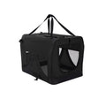 Portable Soft Dog Cage Crate Carrier L BLACK V274-PET-3002L-BK