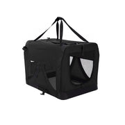Portable Soft Dog Cage Crate Carrier L BLACK V274-PET-3002L-BK