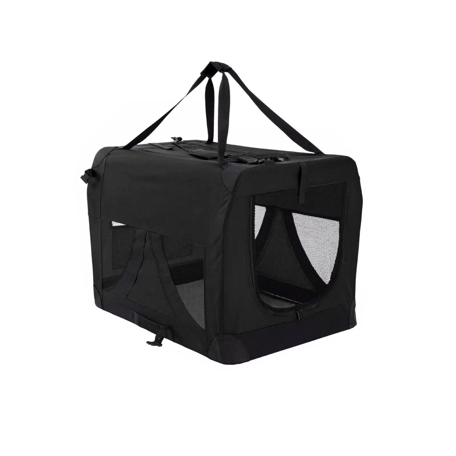 Portable Soft Dog Cage Crate Carrier L BLACK V274-PET-3002L-BK