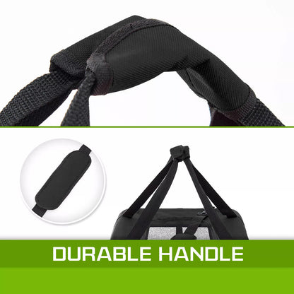 Portable Soft Dog Cage Crate Carrier L BLACK V274-PET-3002L-BK