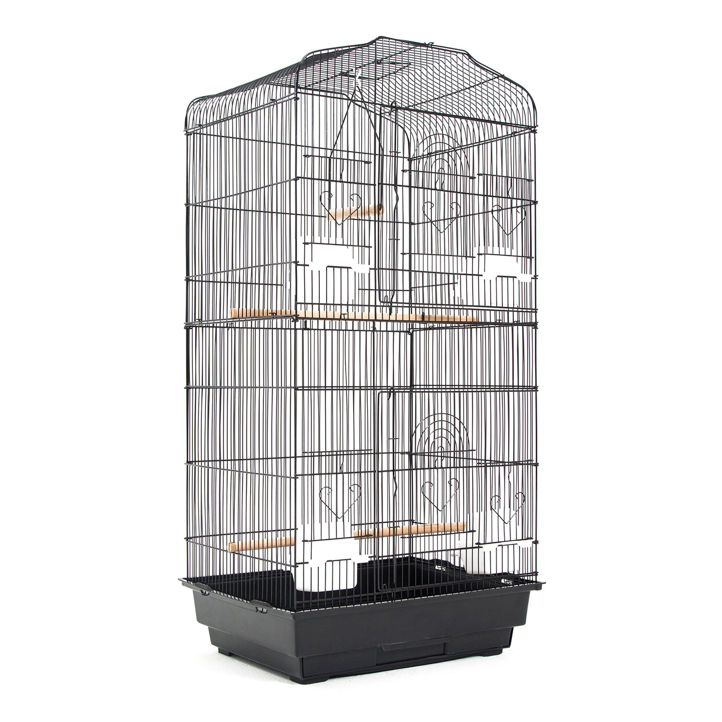 Bird Cage Parrot Aviary 2IN1 Design VEER 92cm V274-PET-3016-92BK