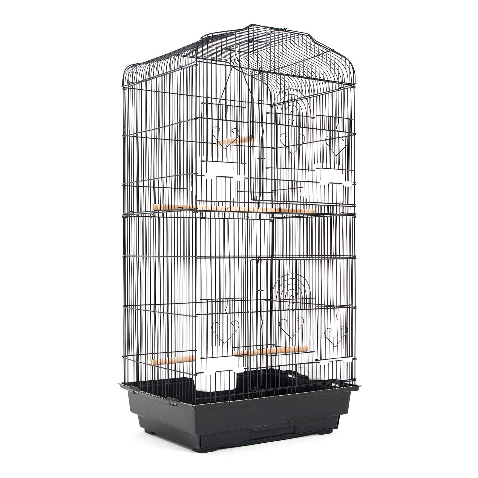 Bird Cage Parrot Aviary 2IN1 Design VEER 92cm V274-PET-3016-92BK