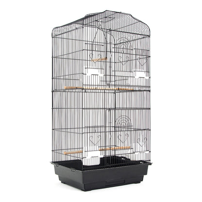 Bird Cage Parrot Aviary 2IN1 Design VEER 92cm V274-PET-3016-92BK