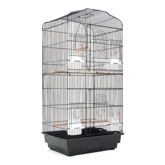 Bird Cage Parrot Aviary 2IN1 Design VEER 92cm V274-PET-3016-92BK