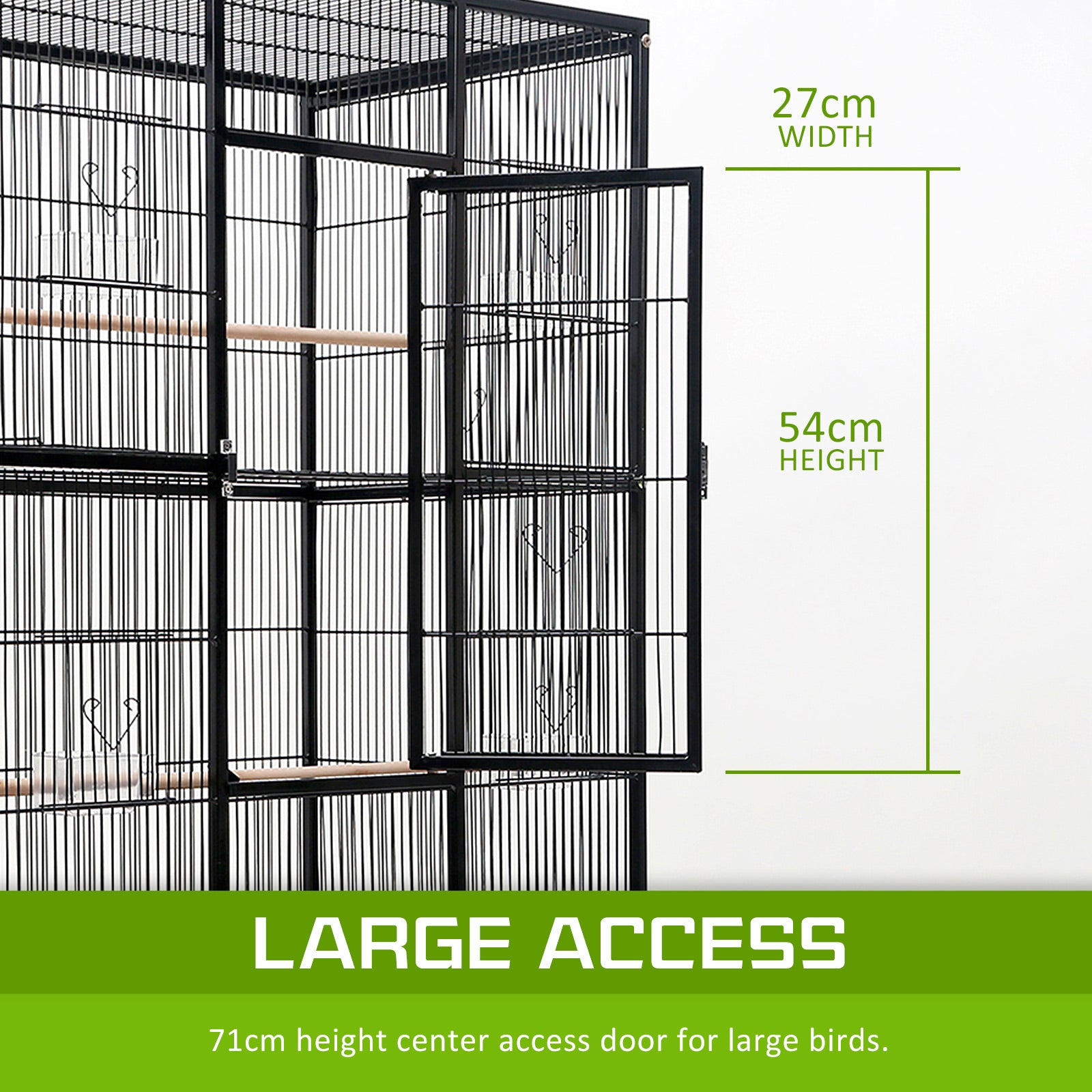 Bird Cage Parrot Aviary MELODY 137cm V274-PET-421A-137