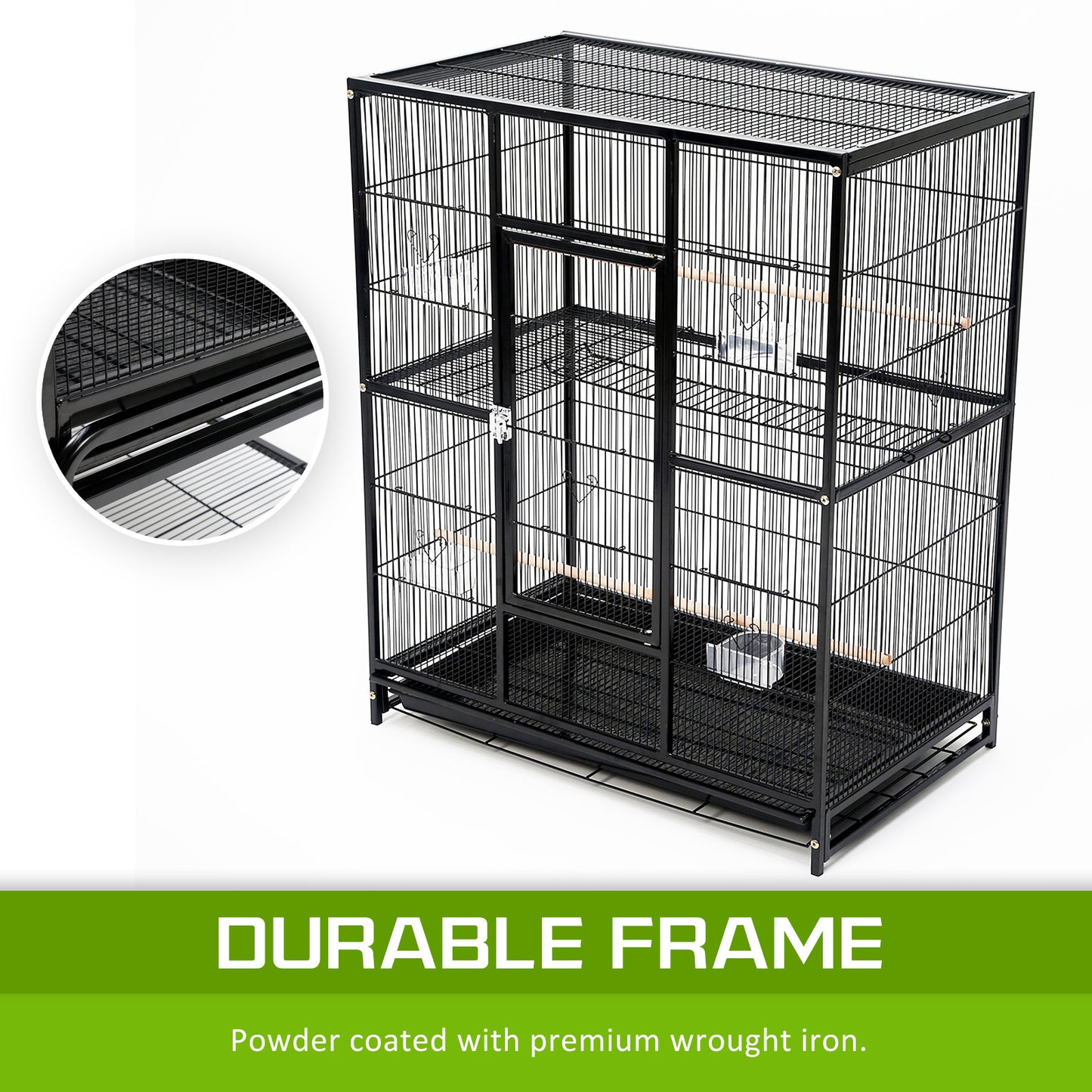 Bird Cage Parrot Aviary MELODY 137cm V274-PET-421A-137