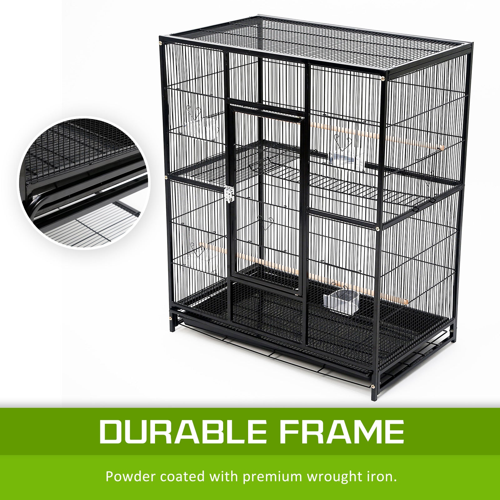 Bird Cage Parrot Aviary MELODY 137cm V274-PET-421A-137