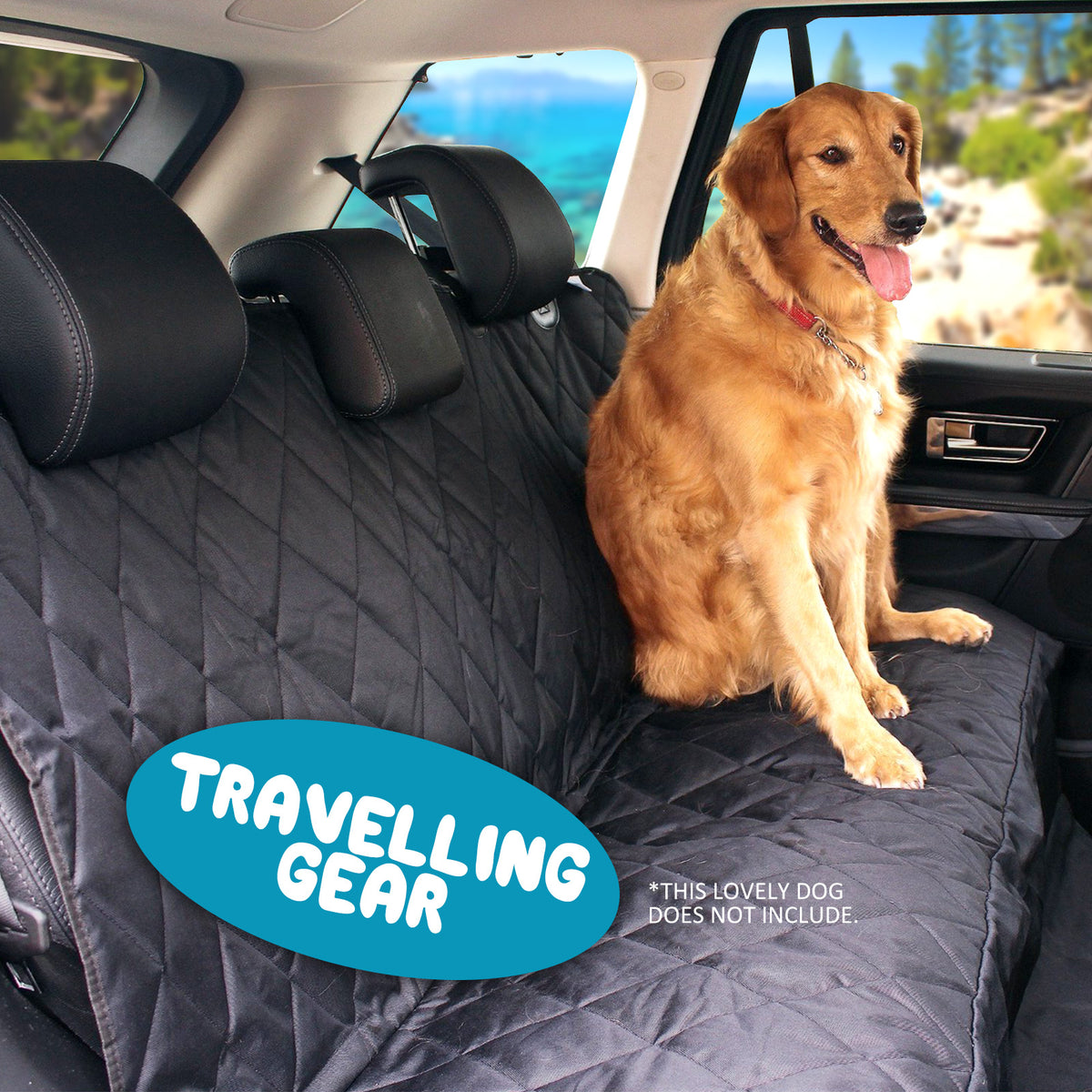 XXL Pet Dog Car Boot Seat Cover Waterproof Mat BLACK V274-PET-600D-147BK