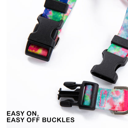 Dog Double-Lined Straps Harness Adjustable M SWEET GREEN V274-PET-BH-2HARN-M-SWGN