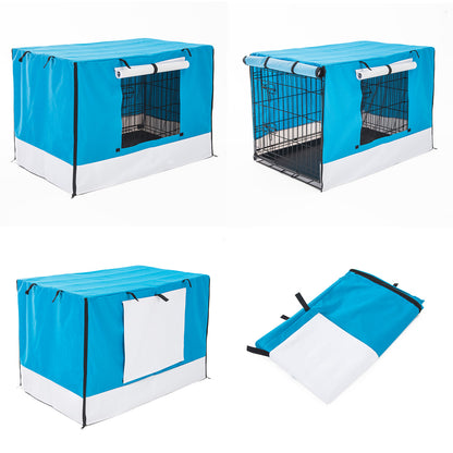 Cage Cover Enclosure for Wire Dog Cage Crate 30in BLUE V274-PET-CV30-BU