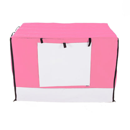 Cage Cover Enclosure for Wire Dog Cage Crate 36in PINK V274-PET-CV36-PK