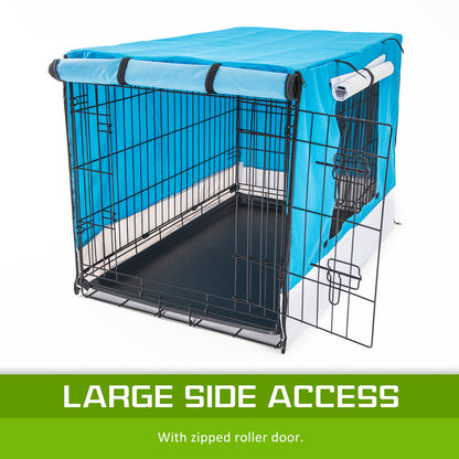 Cage Cover Enclosure for Wire Dog Cage Crate 48in BLUE V274-PET-CV48-BU