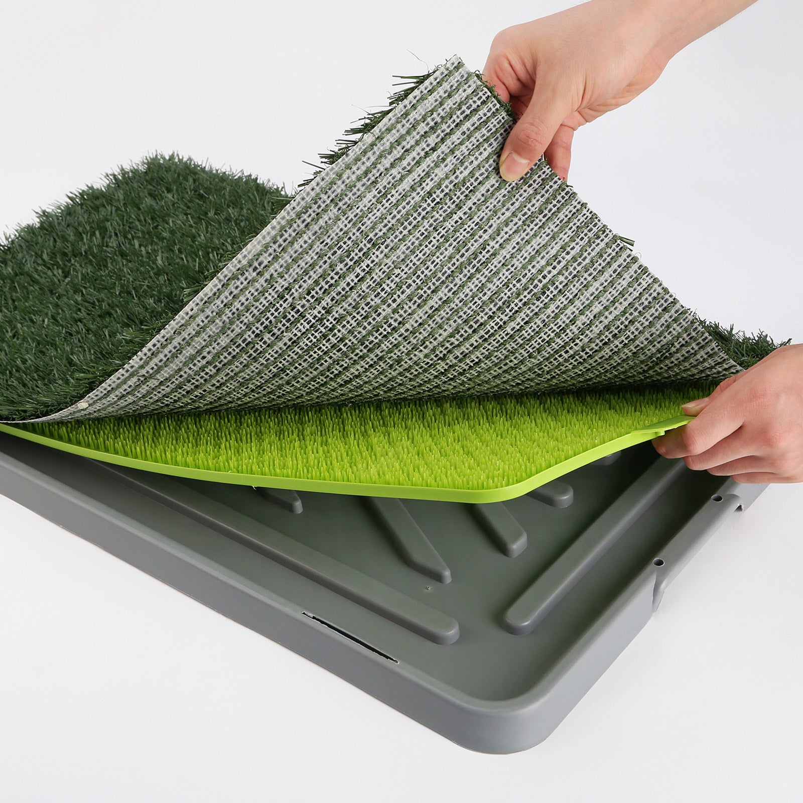 Pet Dog Potty Tray Training Toilet + 1 Grass Mat 69cm x 43cm V274-PET-HH202