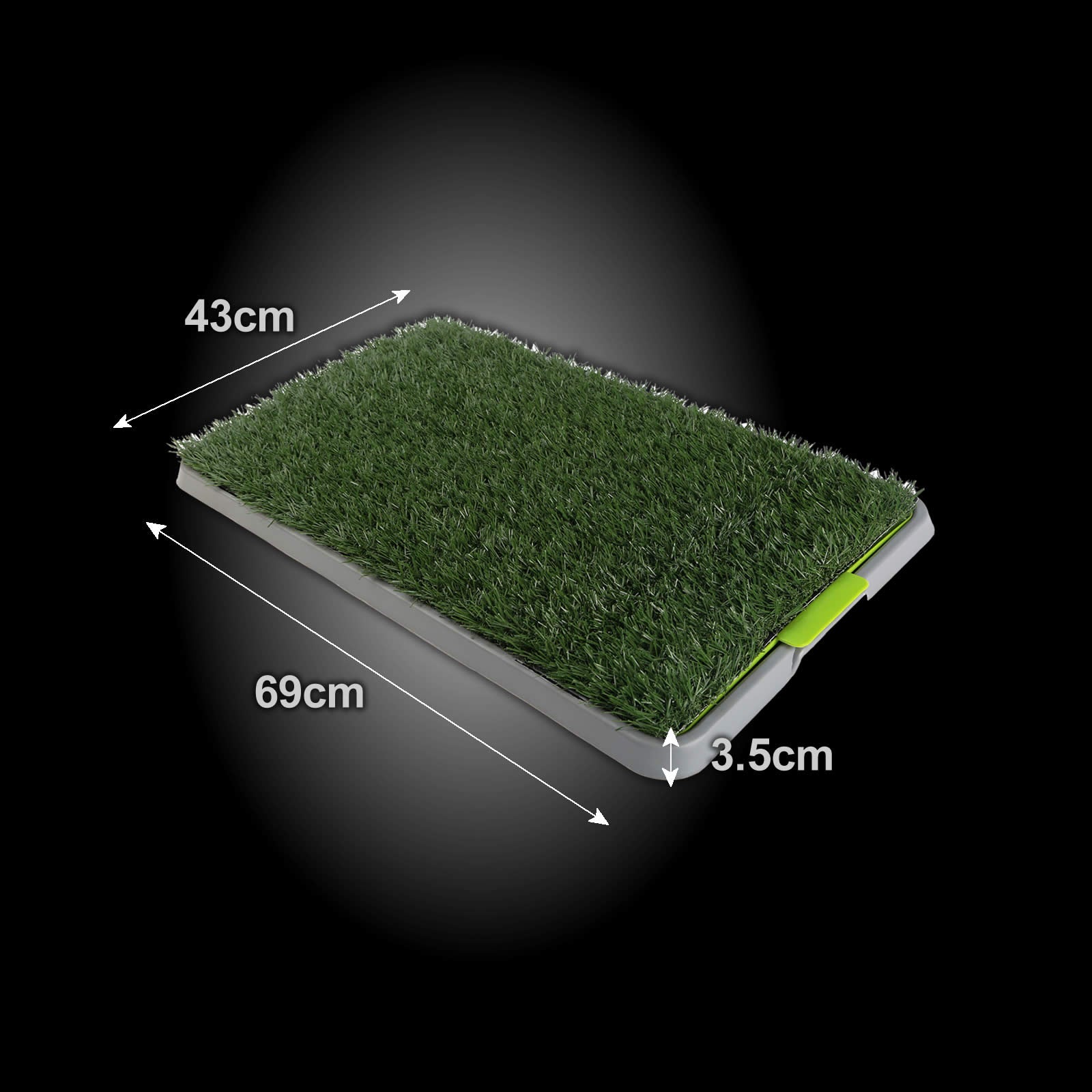 Pet Dog Potty Tray Training Toilet + 1 Grass Mat 69cm x 43cm V274-PET-HH202