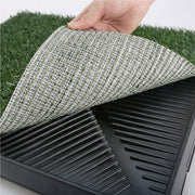Pet Dog Potty Tray Training Toilet + 1 Grass Mat 63cm x 50cm V274-PET-HH208A-1MAT