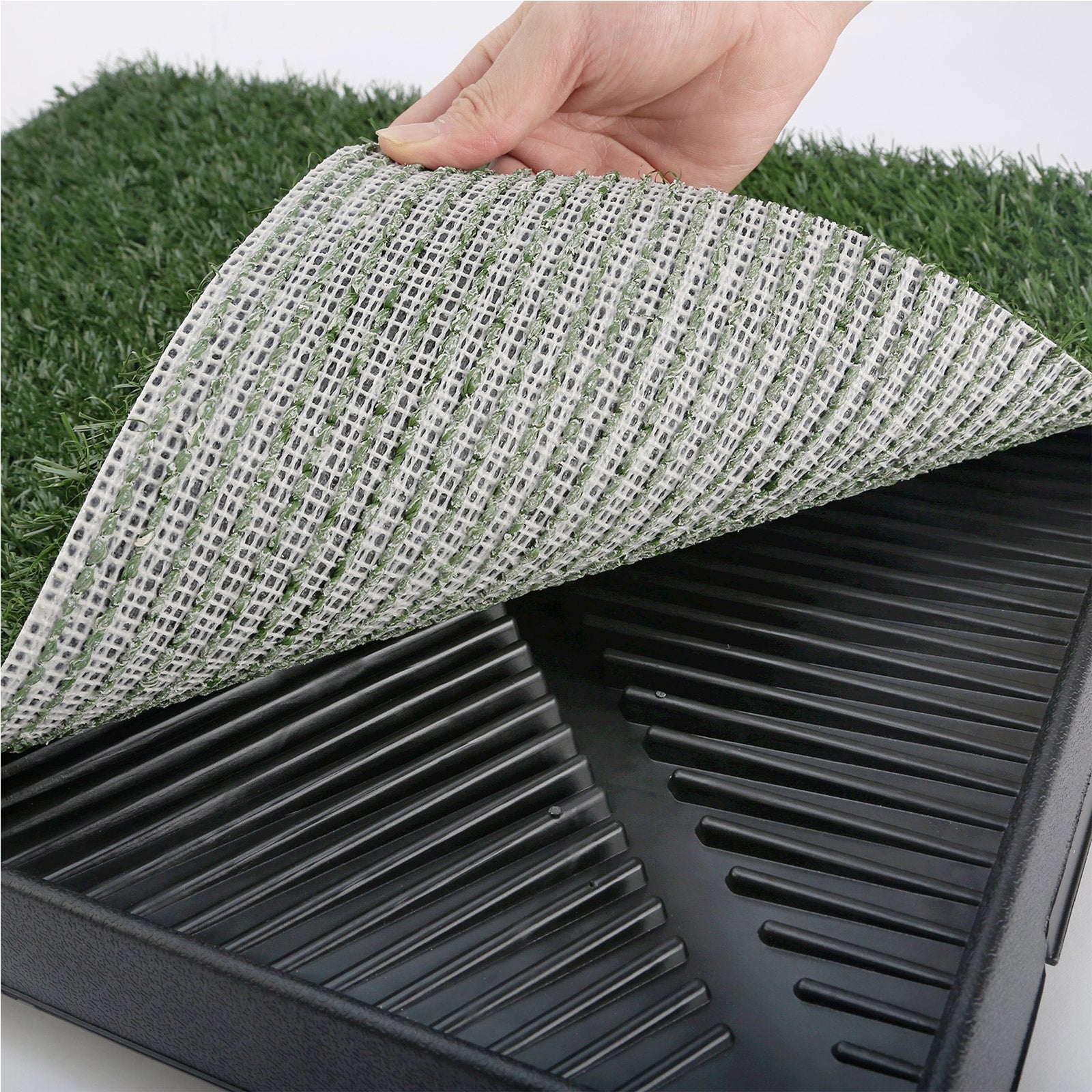 Pet Dog Potty Tray Training Toilet + 1 Grass Mat 63cm x 50cm V274-PET-HH208A-1MAT