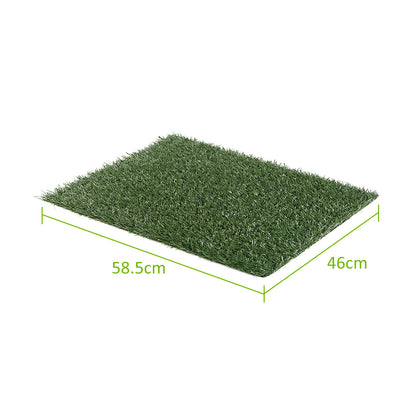 2 Grass Mat 58.5cm x 46cm for Pet Dog Potty Tray Training Toilet V274-PET-MAT-208A-X2