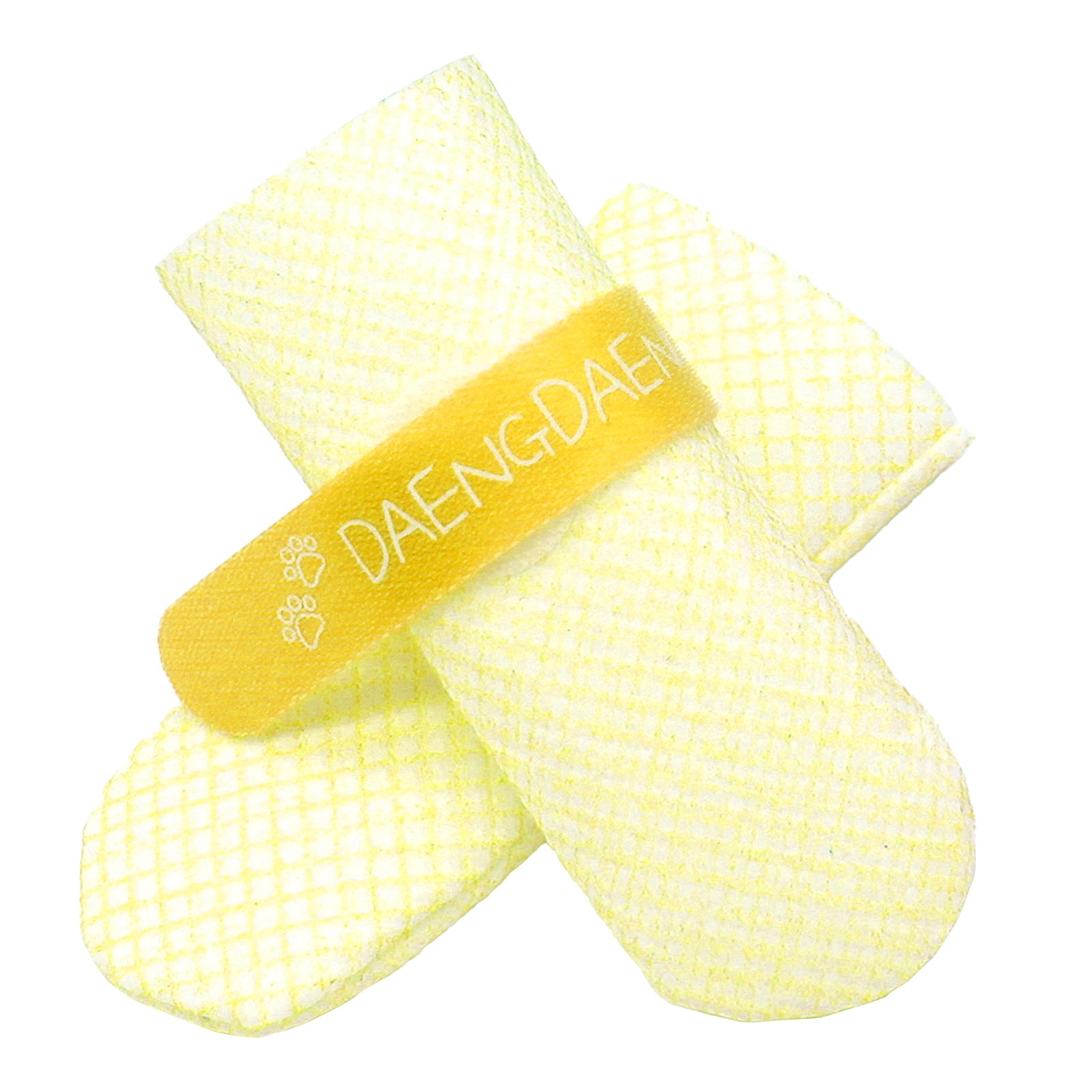 28pc X Dog Shoes Waterproof Disposable Boots Anti-Slip Pet Socks L YELLOW V274-PET-MIR-DDSHOEL-YE