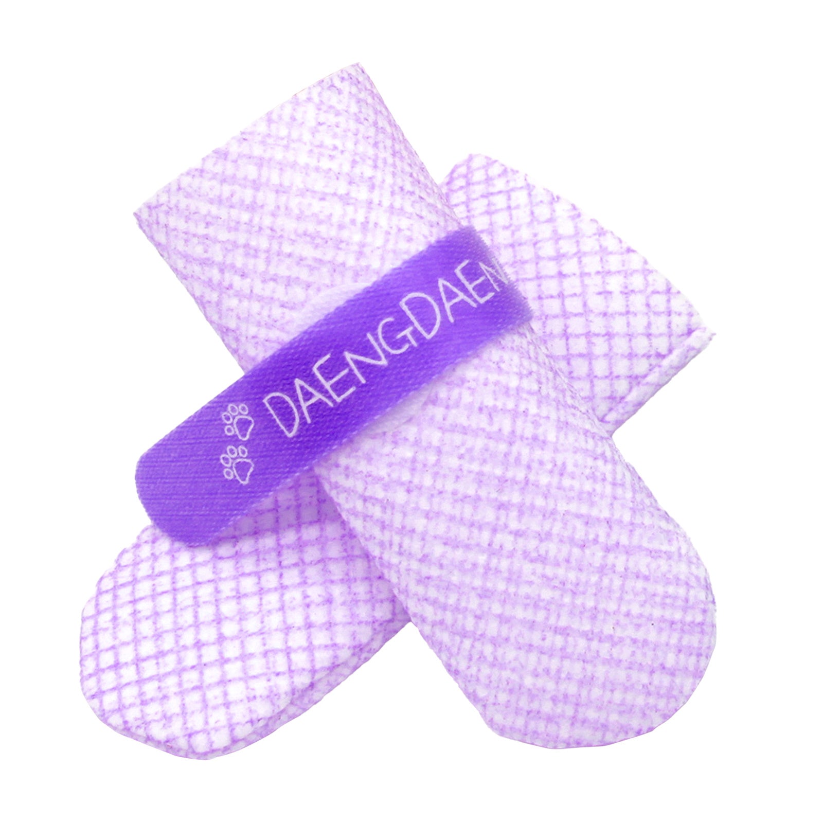 28pc X Dog Shoes Waterproof Disposable Boots Anti-Slip Pet Socks M VIOLET V274-PET-MIR-DDSHOEM-VT