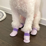 28pc X Dog Shoes Waterproof Disposable Boots Anti-Slip Pet Socks M VIOLET V274-PET-MIR-DDSHOEM-VT