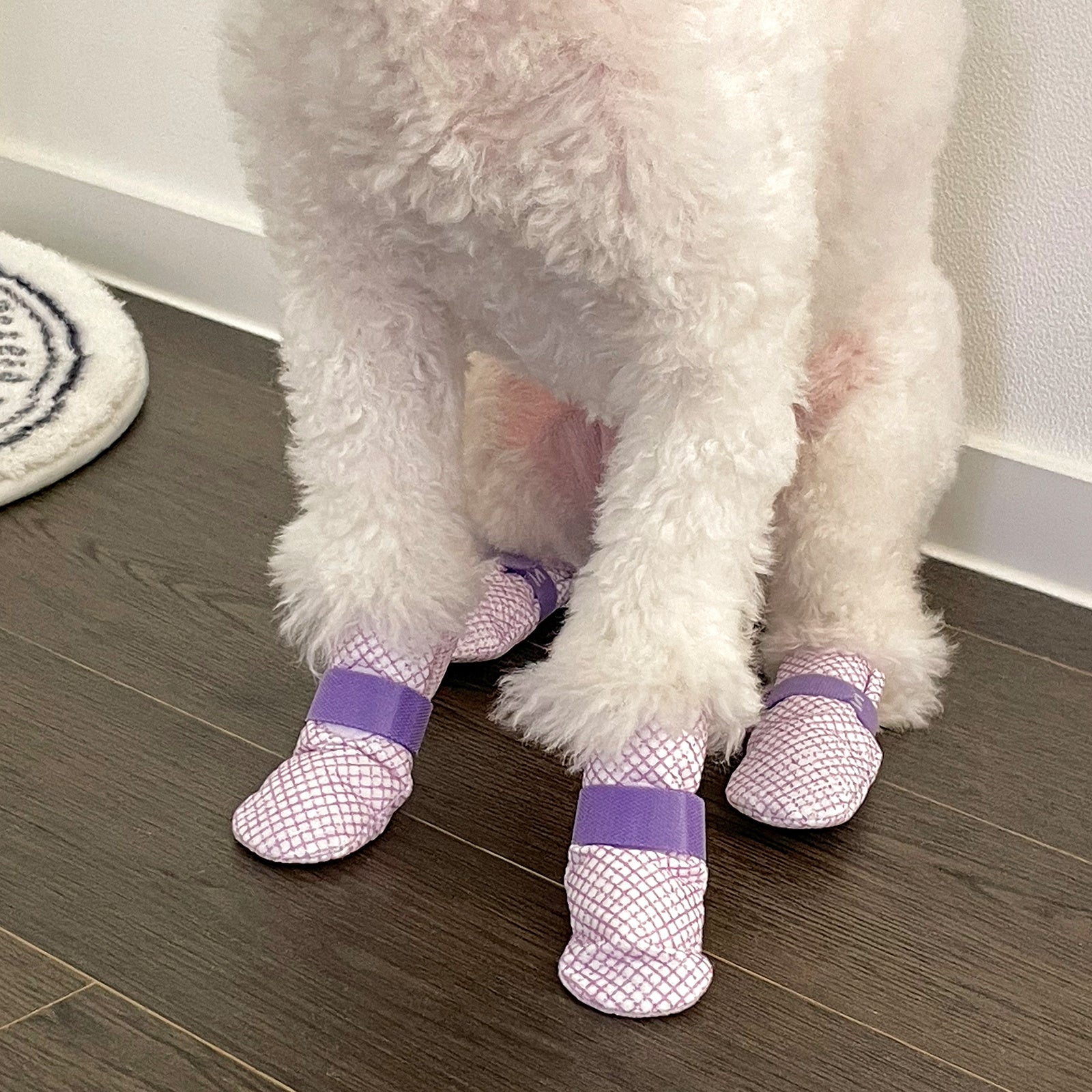 28pc X Dog Shoes Waterproof Disposable Boots Anti-Slip Pet Socks M VIOLET V274-PET-MIR-DDSHOEM-VT