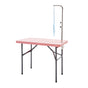 Paw Mate Pet Grooming Salon Table 97cm Adjustable Foldable Mobile Dog Cat for Commercial PINK V274-PET-PGT97-PK