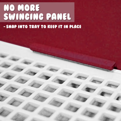 Dog Pet Potty Tray Training Toilet Raised Walls T1 WINE V274-PET-POTT1-WN