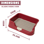 Dog Pet Potty Tray Training Toilet Raised Walls T1 WINE V274-PET-POTT1-WN