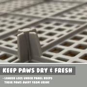 Dog Pet Potty Tray Training Toilet Detachable Wall T2 GREY V274-PET-POTT2-GY