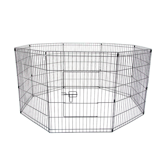 Pet Playpen Foldable Dog Cage 8 Panel 24in V274-PET-PP24