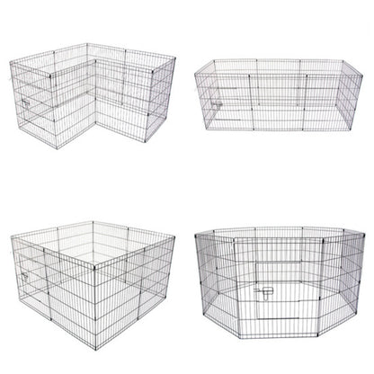 Pet Playpen Foldable Dog Cage 8 Panel 24in V274-PET-PP24